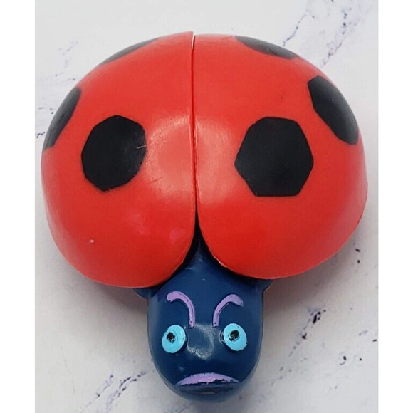 1990 McDonalds Eric Carle The Very Grouchy Ladybug Finger Puppet #2 - Picture 5 of 7